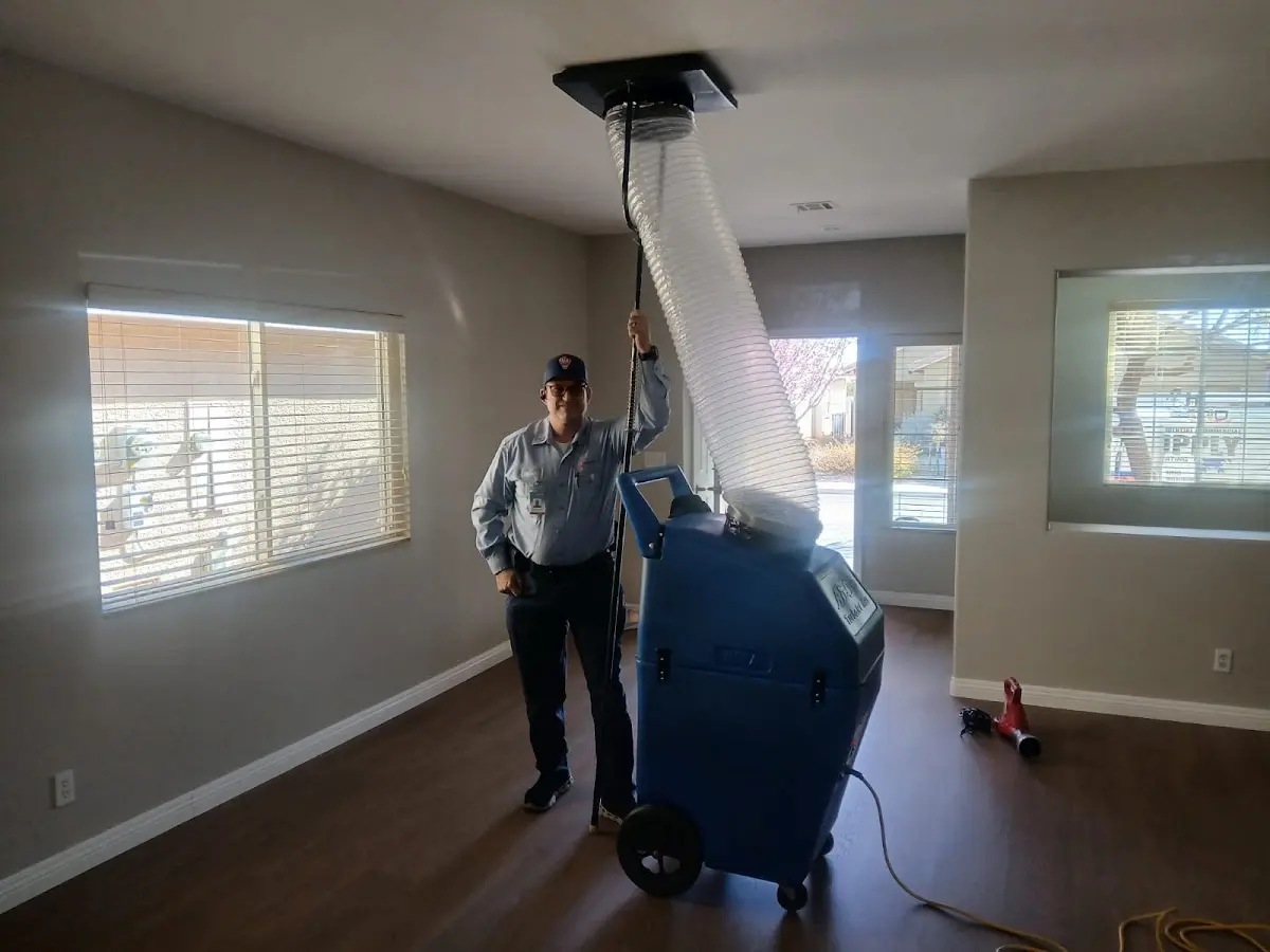 Professional Dryer Vent Cleaning work inside a Versailles home